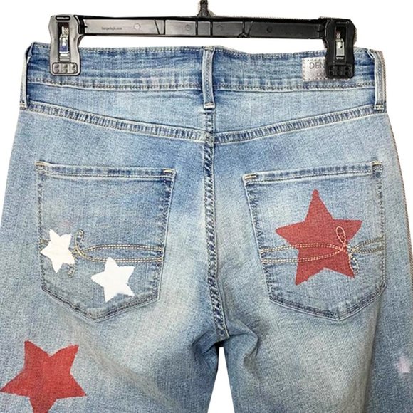 DENIZEN X LEVI'S Custom Modern Skinny FOURTH OF JULY Americana Jeans - Picture 3 of 6
